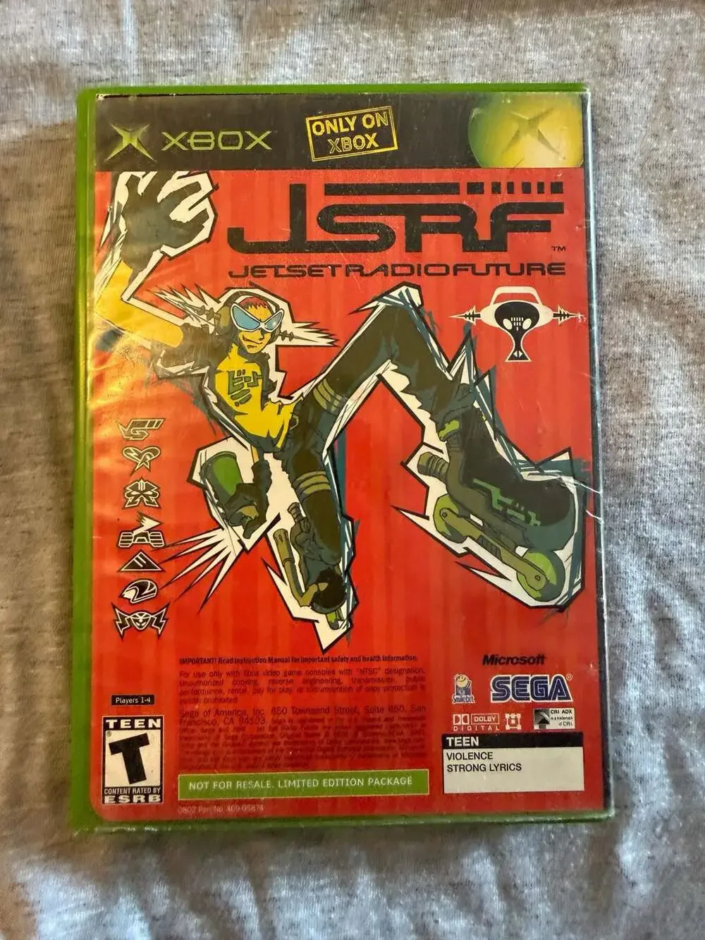 JSRF Jet Set Radio Future / Sega GT 2002 Microsoft Xbox Video Game Combo